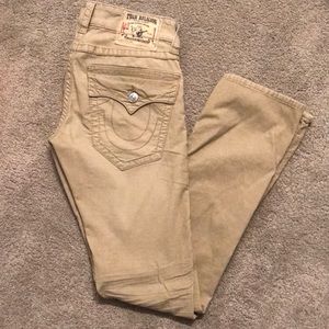 TRUE RELIGION CORDUROY SIZE 28 MENS
